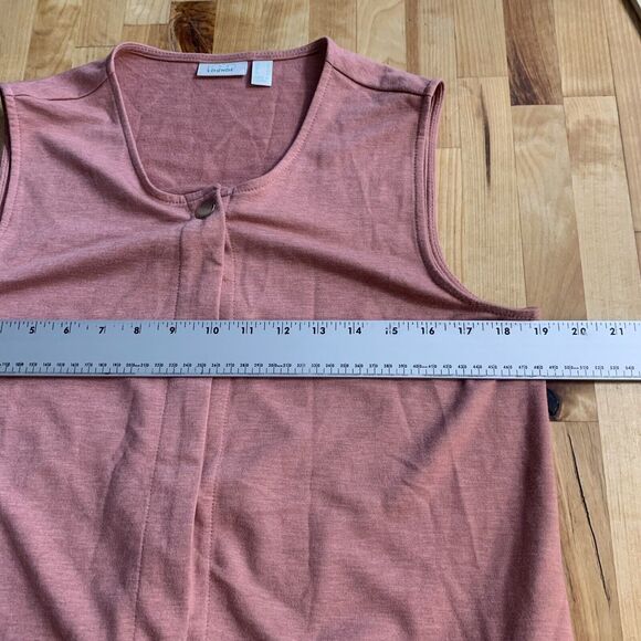 LOGO Lounge Top French Terry Vest Sleeveless Pockets‎ Sz Small EUC - Picture 8 of 10